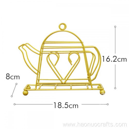 Creative personality golden teapot paper towel holder